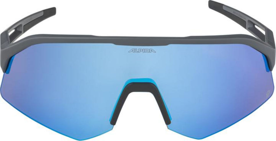 Alpina Sonic HR Q Sportbrille midnight-grey matt/mirror blue one size