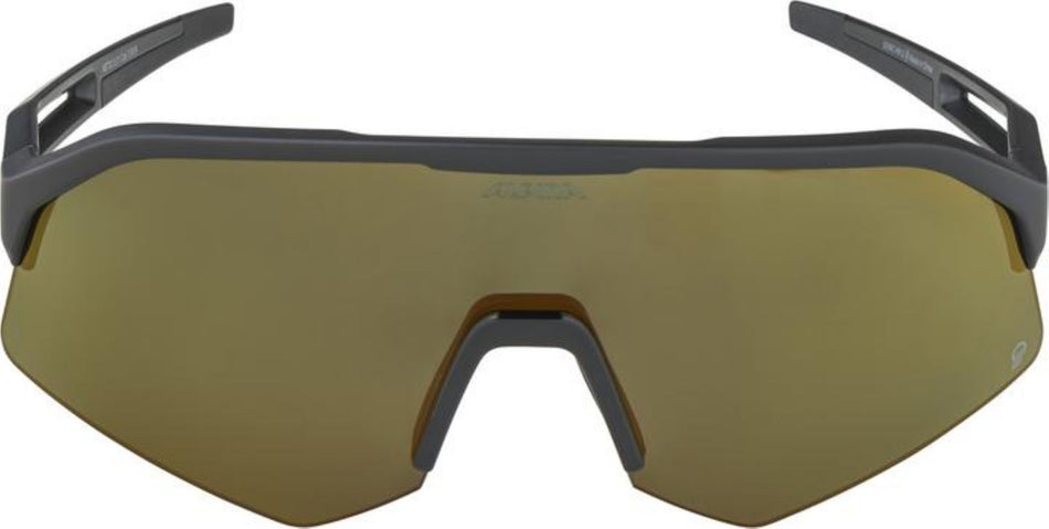 Alpina Sonic HR Q Sportbrille black matt/mirror gold one size
