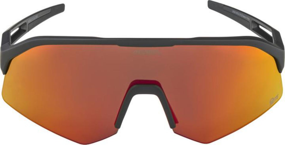 Alpina Sonic HR Q-Lite Sportbrille black matt/mirror red one size