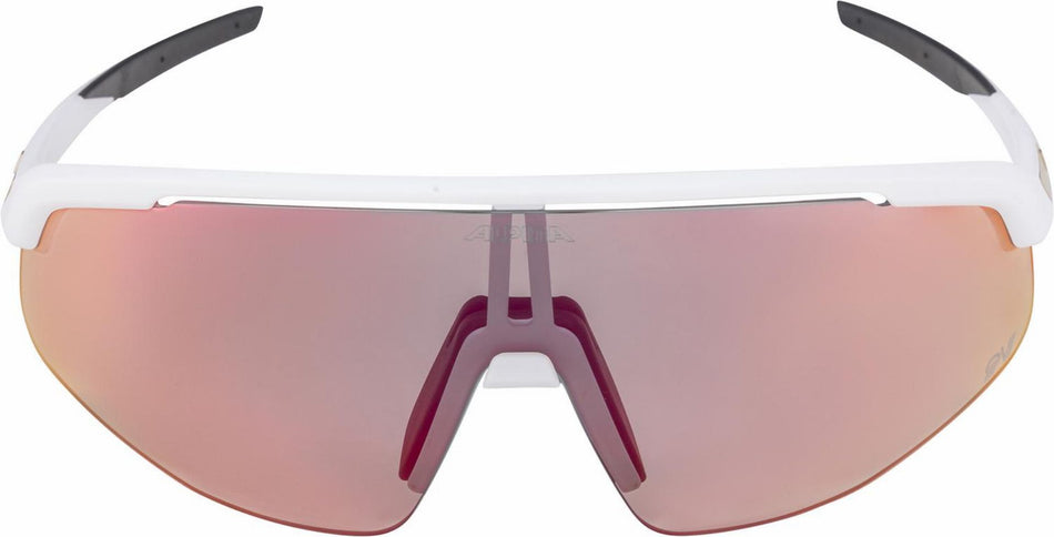 Alpina Turbo Pro QV Sportbrille white matt/mirror rainbow one size