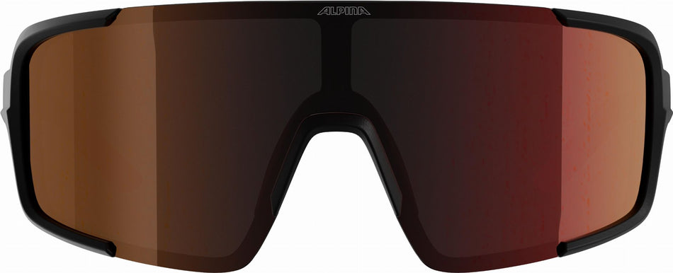 Alpina Lumin Sportbrille black matt/mirror red one size