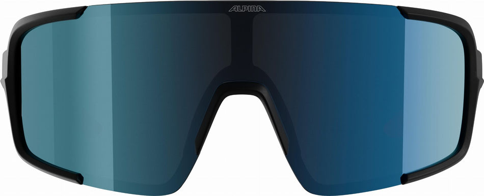 Alpina Lumin Sportbrille black matt/mirror blue one size