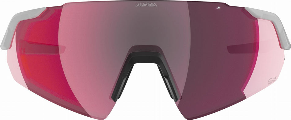 Alpina Turbo Air Q-Lite Sportbrille white gloss/mirror pink one size