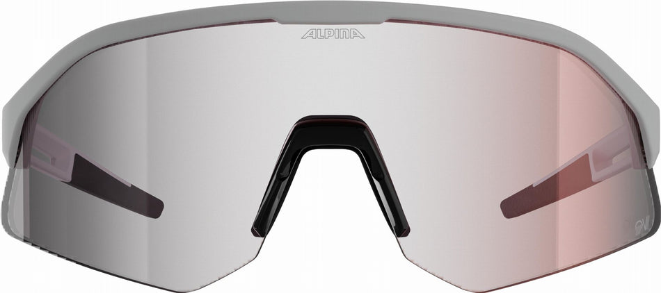 Alpina Sonic HR M QV Sportbrille white matt/quattro/variofl.mirror+ rainb. one size