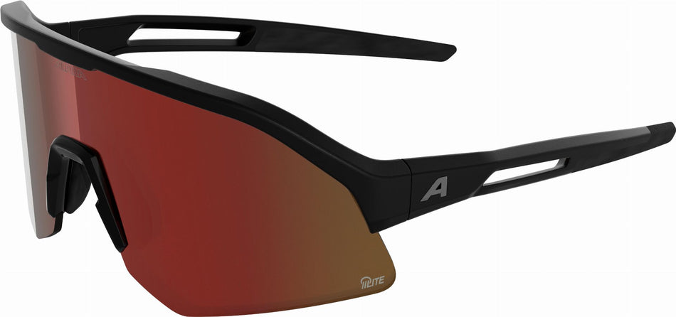 Alpina Sonic HR M Q-Lite Sportbrille black matt/mirror red one size