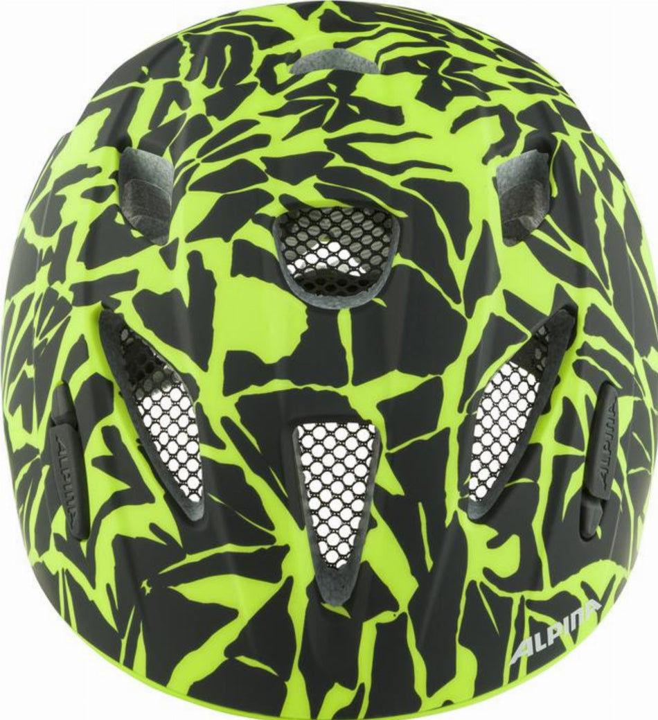 Alpina Ximo L.E. Kinder-Helm black-neon sparkle matt