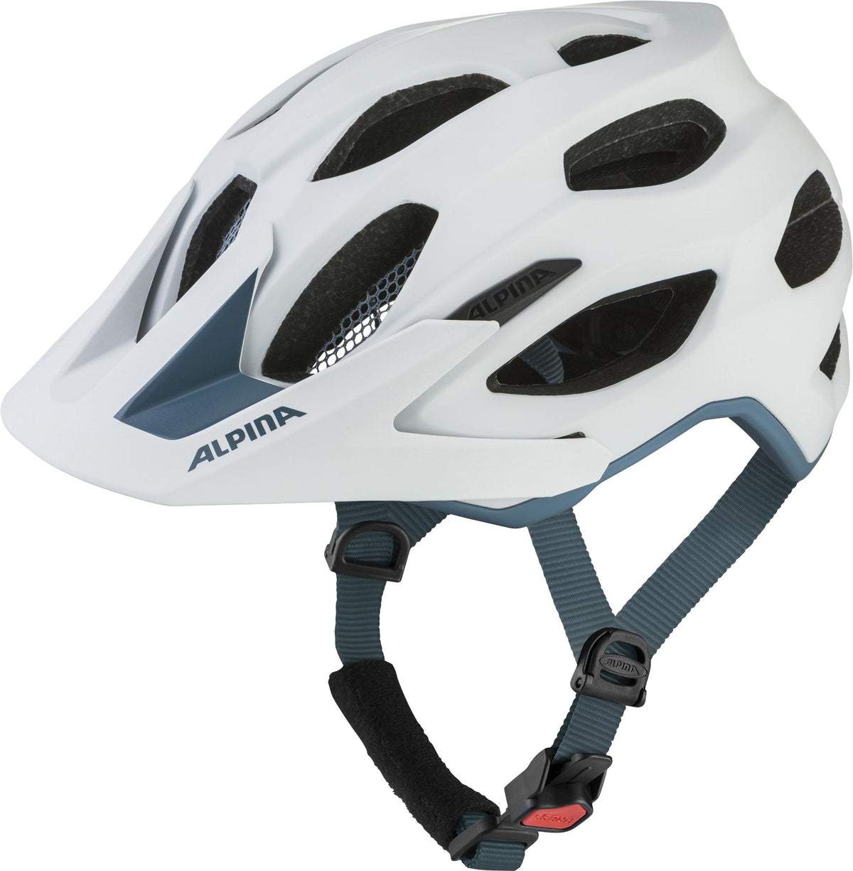 Alpina Carapax 2.0 MTB-Helm white pebble blue matt – Biketech24