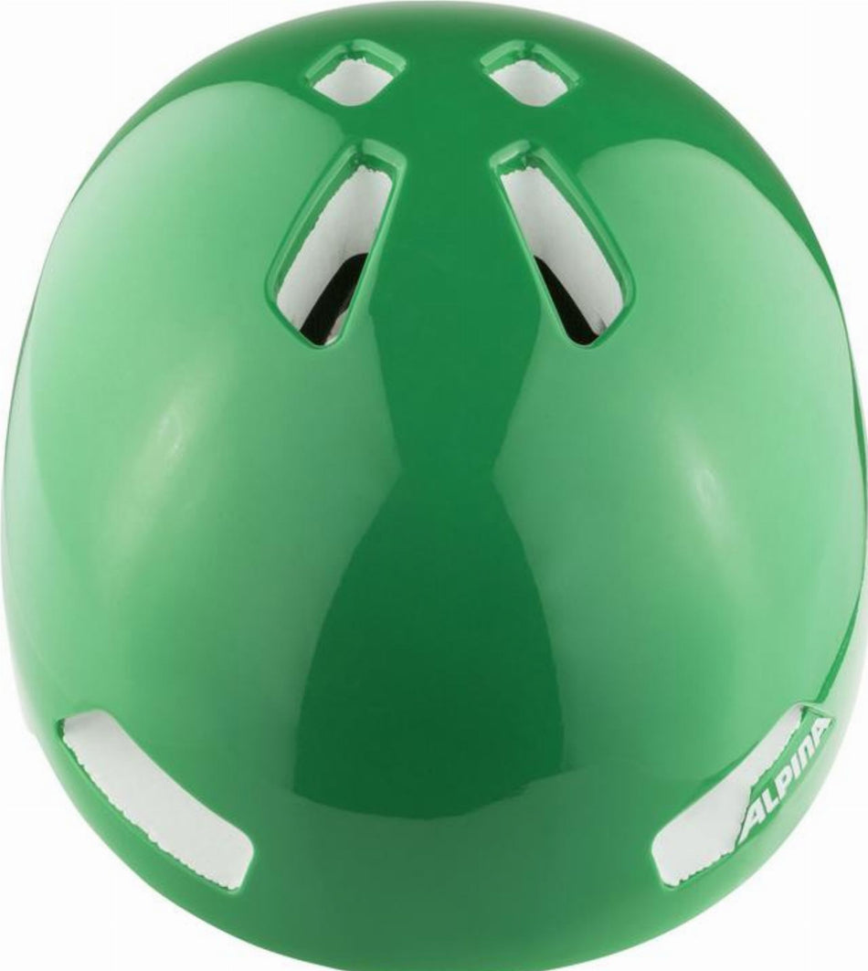 Alpina Hackney Kinder-Helm green gloss