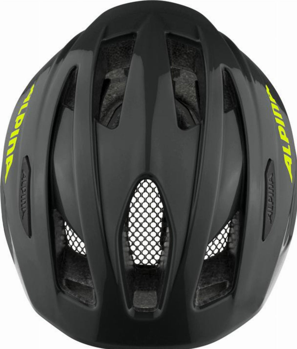 Alpina Pico Flash Kinder-Helm black-neon gloss 50-55 cm