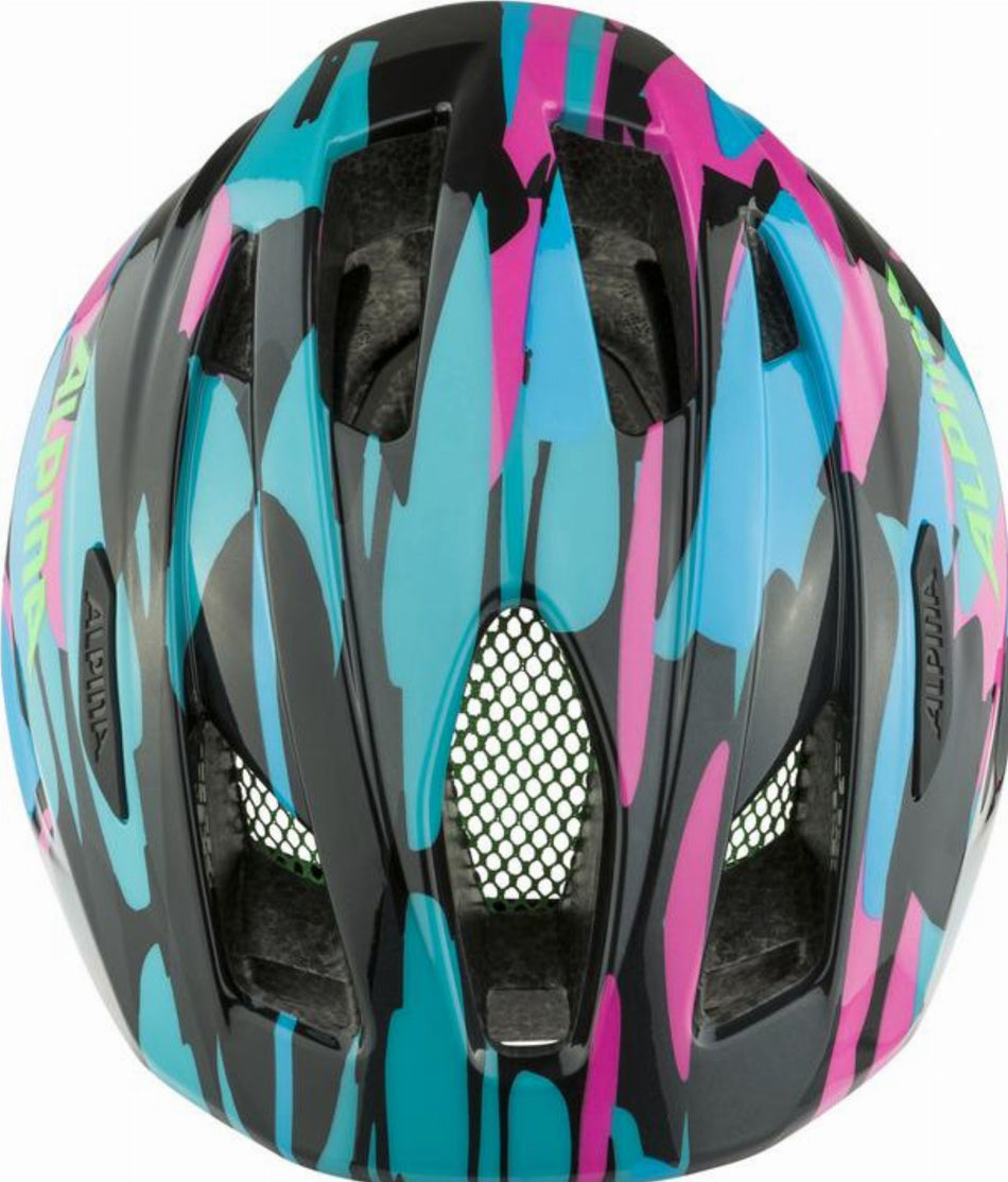 Alpina Pico Flash Kinder-Helm neon-blue pink gloss 50-55 cm