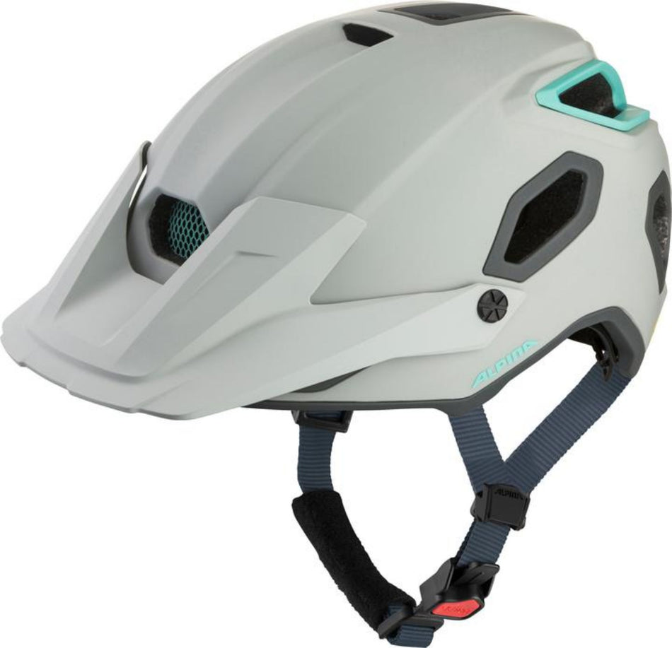 Alpina Croot Mips MTB-Helm smoke-grey turquoise matt