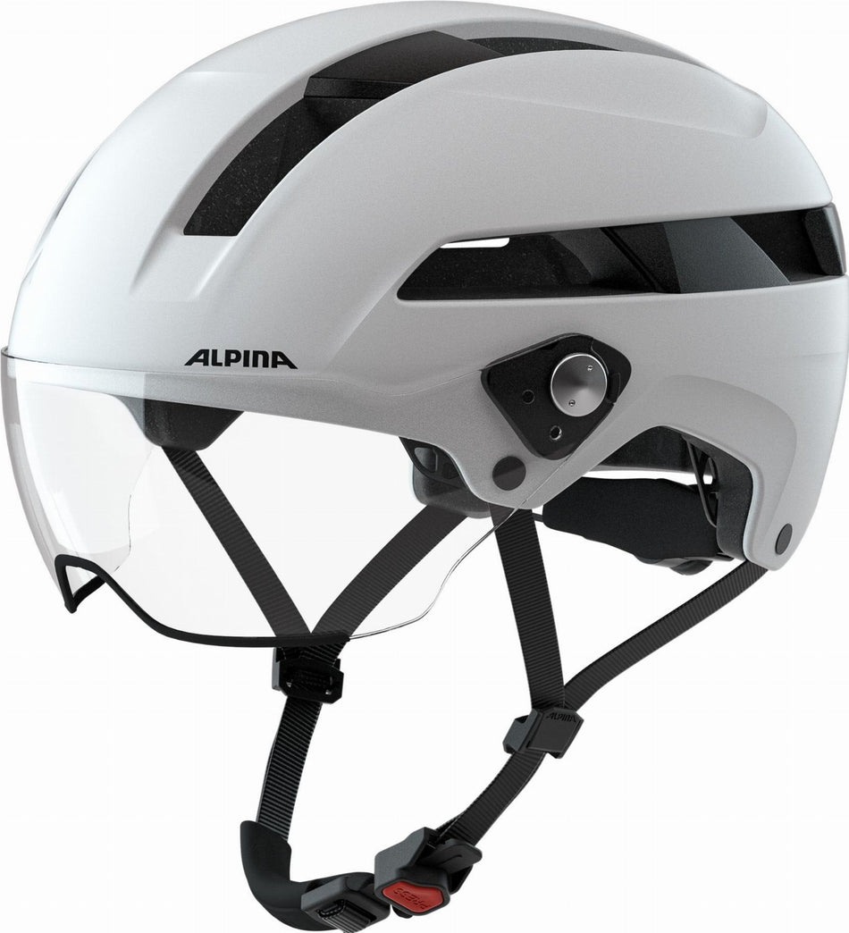 Alpina Soho Visor Helm white matt