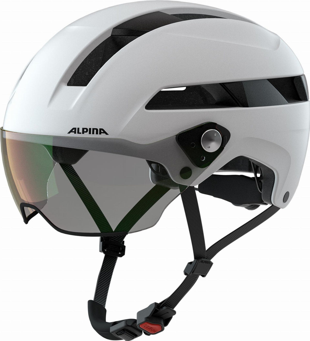 alpins fahrradhelm Alpina Soho Visor V Helm white matt – Biketech24
