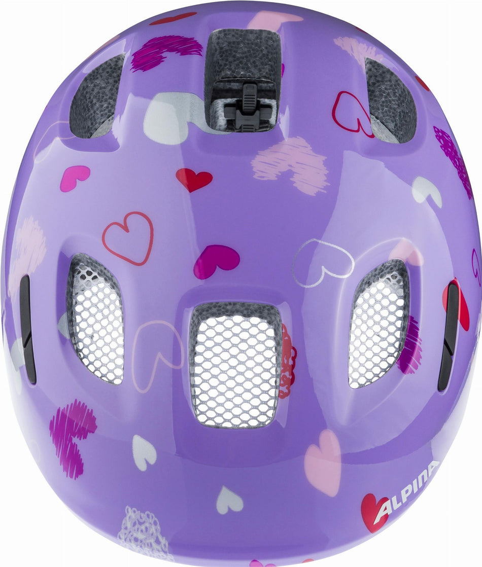 Alpina Ximo 2 Kinder-Helm purple hearts gloss
