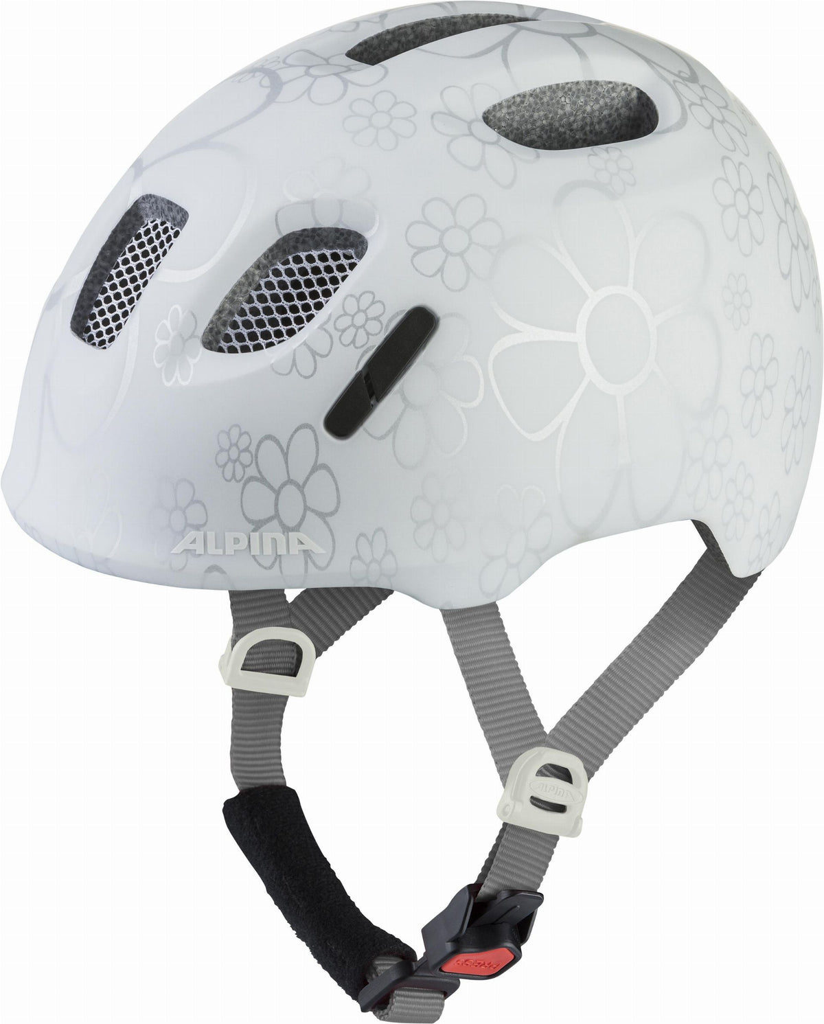 Alpina Ximo 2 LE Kinder-Helm pearl white flowers matt – Biketech24