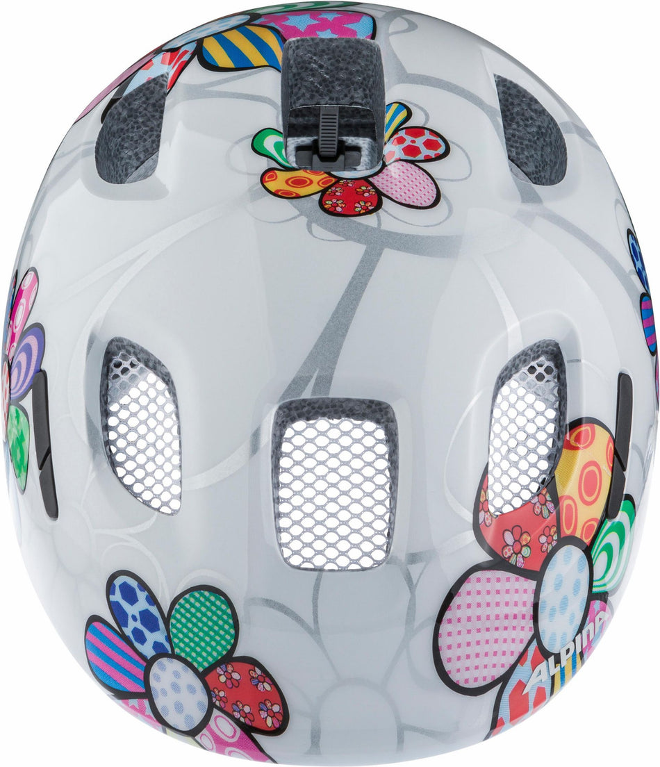 Alpina Ximo 2 Flash Kinder-Helm white flower gloss