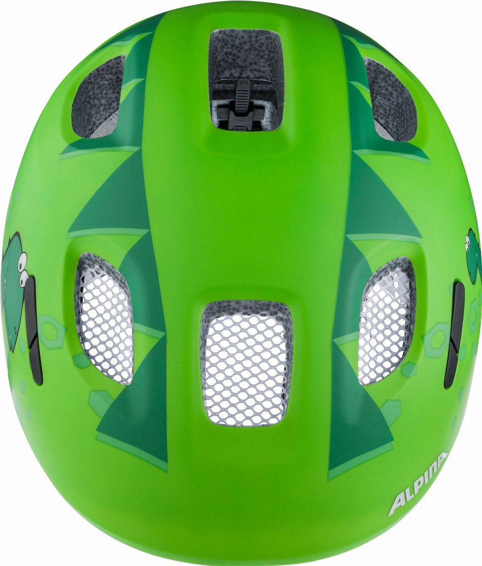 Alpina Ximo 2 Flash Kinder-Helm green dino matt