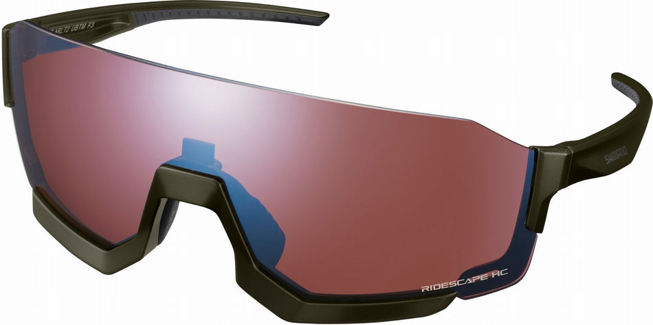 Shimano Aerolite 2 Sportbrille Moss Green/Ridescape High Contrast
