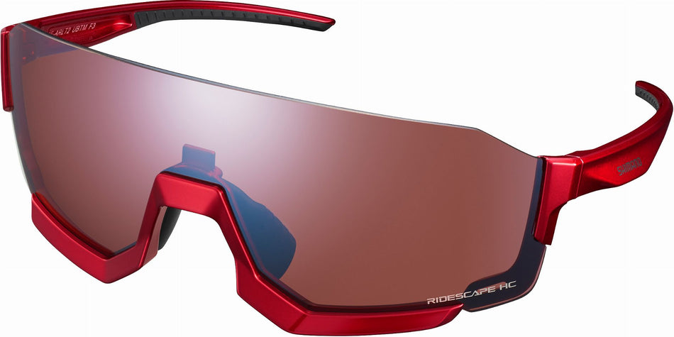 Shimano Aerolite 2 Sportbrille Metallic Red/Ridescape High Contrast