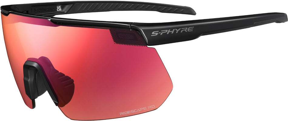 Shimano S-Phyre 2 Sportbrille Metallic Red/Ridescape Road