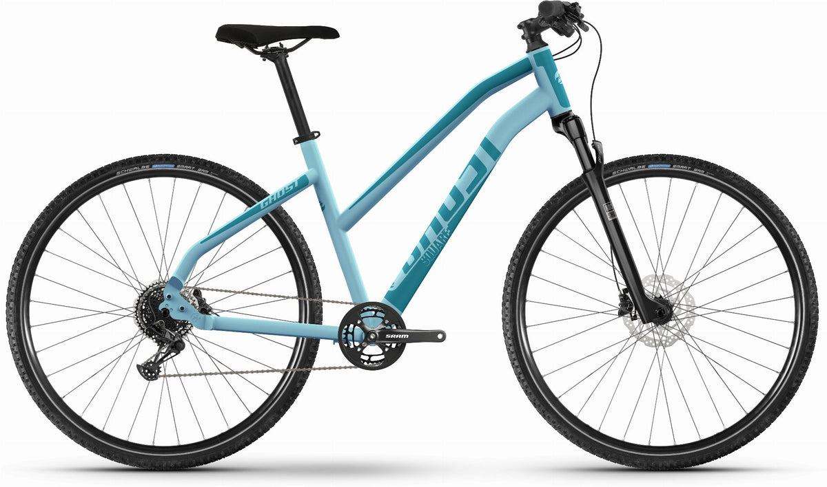 Ghost Square Cross Essential Mid Crossrad Trapez 28" blue grey / dirty blue - matt - M