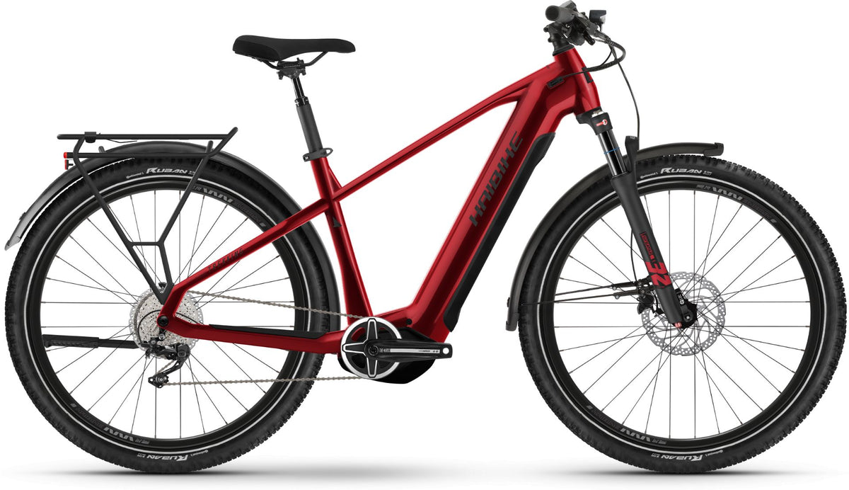 damenrad 27 5 zoll Haibike Trekking 5 720 Wh E-Bike Diamant 27,5" dynamite red/black