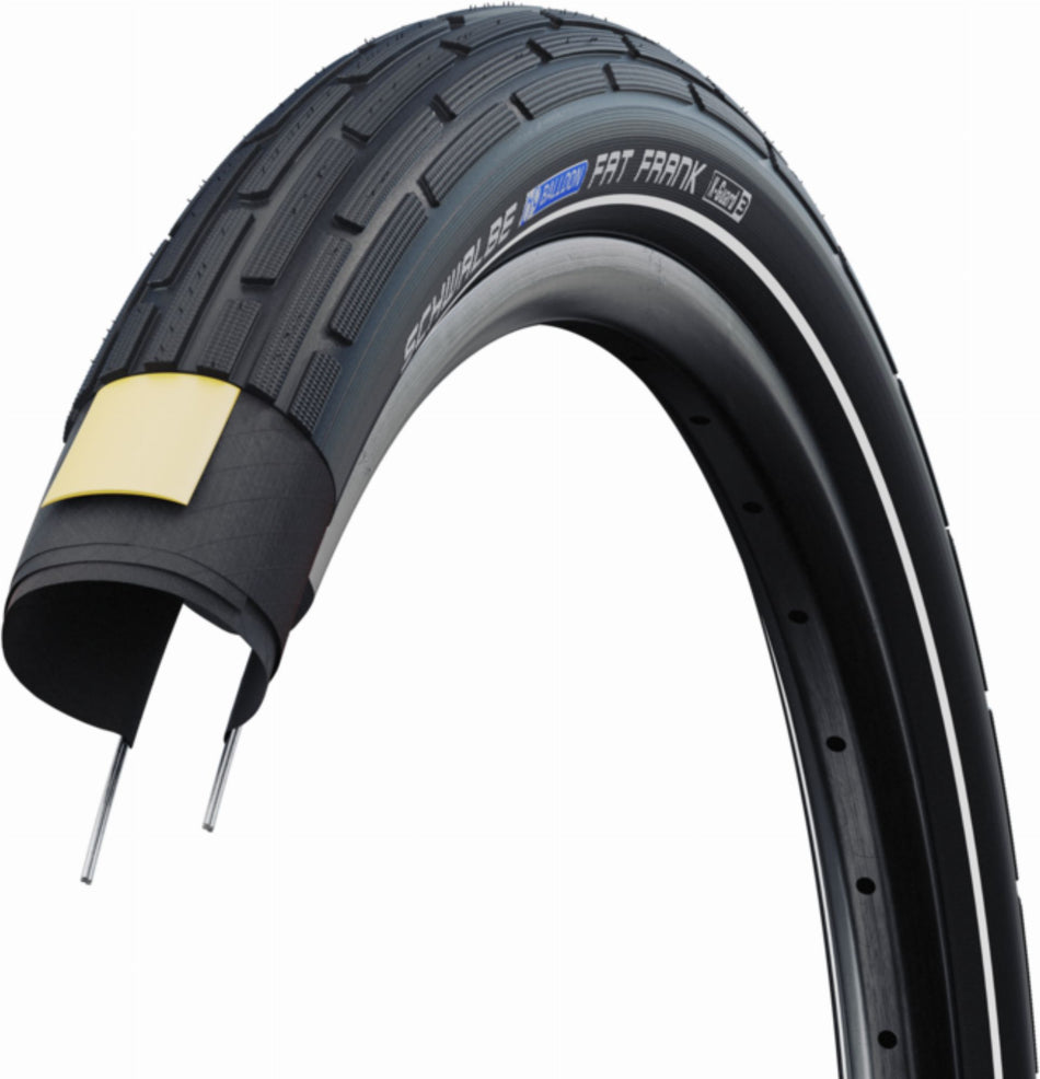 Schwalbe Fat Frank K-Guard, Tube Drahtreifen 28", Green, TwinSkin schwarz/reflex 50-622