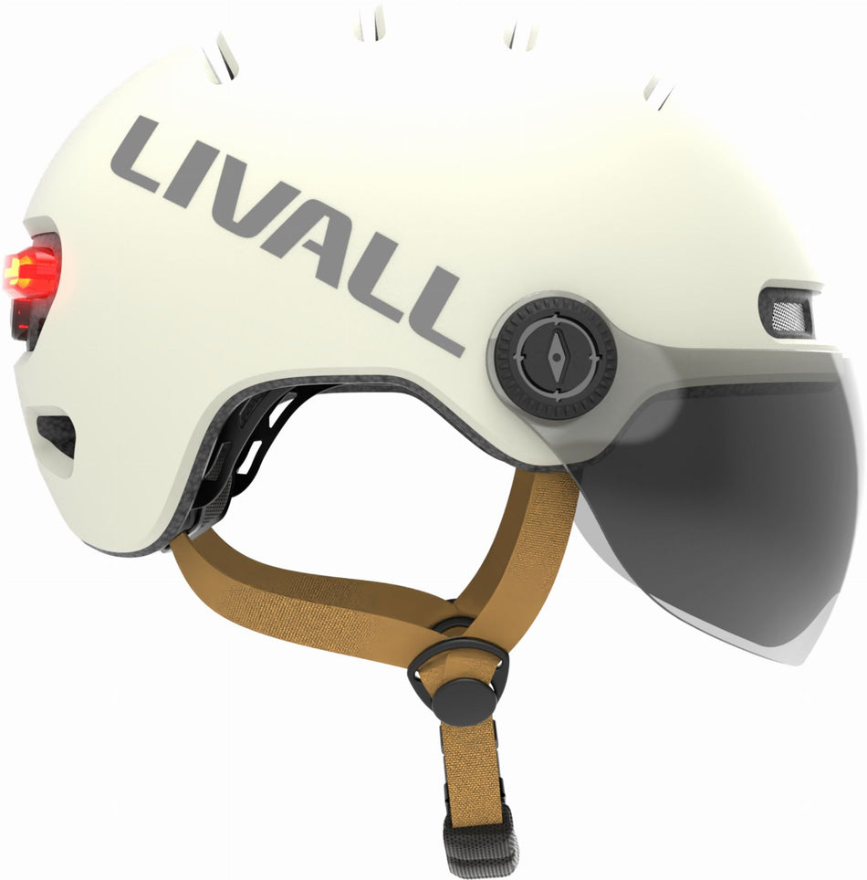 B-Ware - Livall L23 City Helm mit Visier weiß (Gebrauchtware)