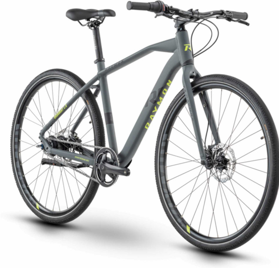 Raymon UrbanRay 1.0 Urban Bike Diamant 28" darkgrey/black/lime