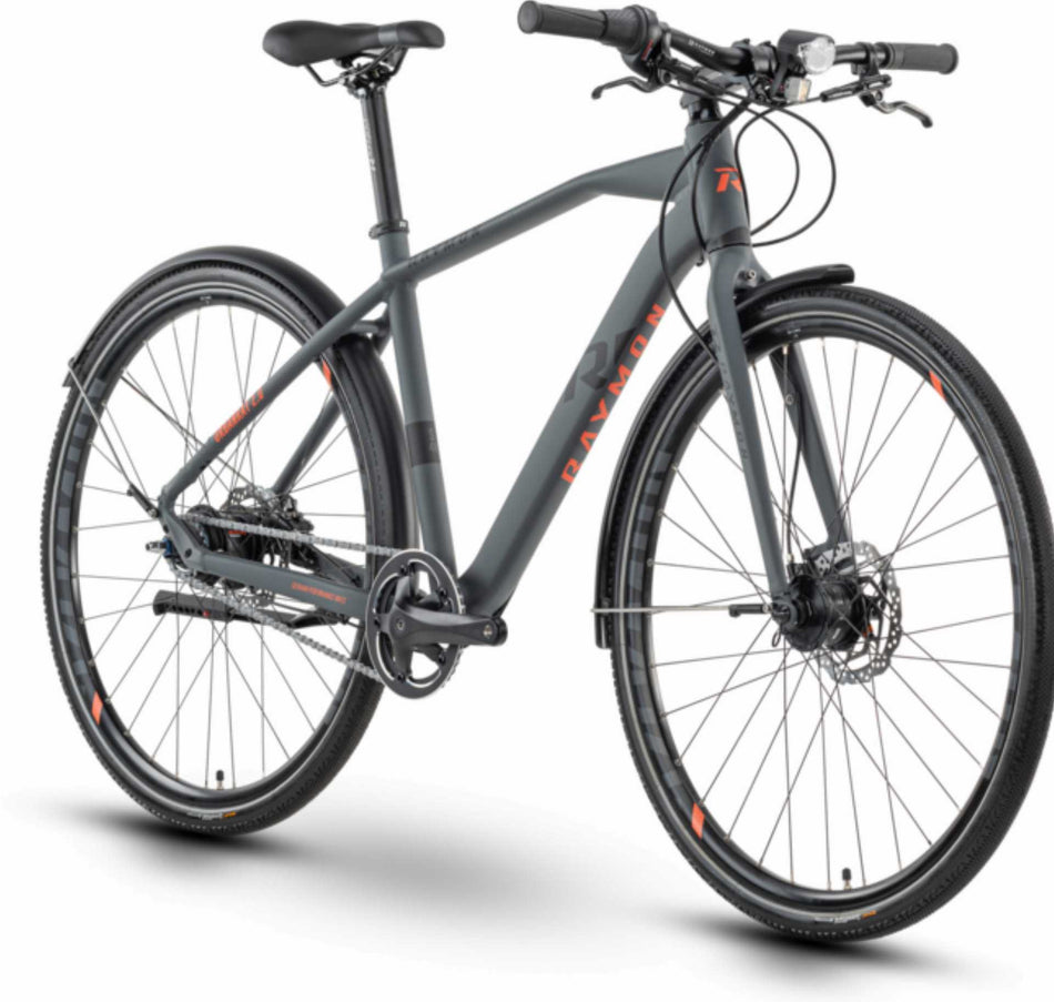 Raymon UrbanRay 2.0 Urban Bike Diamant 28" darkgrey/black/red