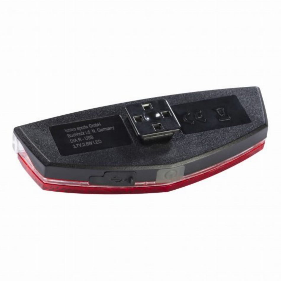 Lunivo DIA R-USB - Gepäckträger Akku Rücklicht