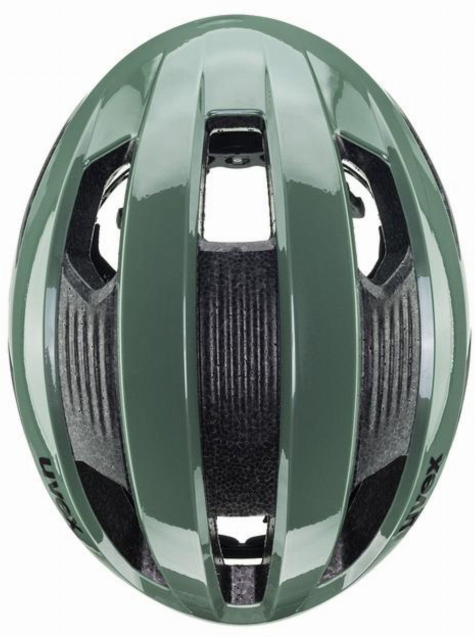 Uvex Rise Rennrad-Helm moss green-black