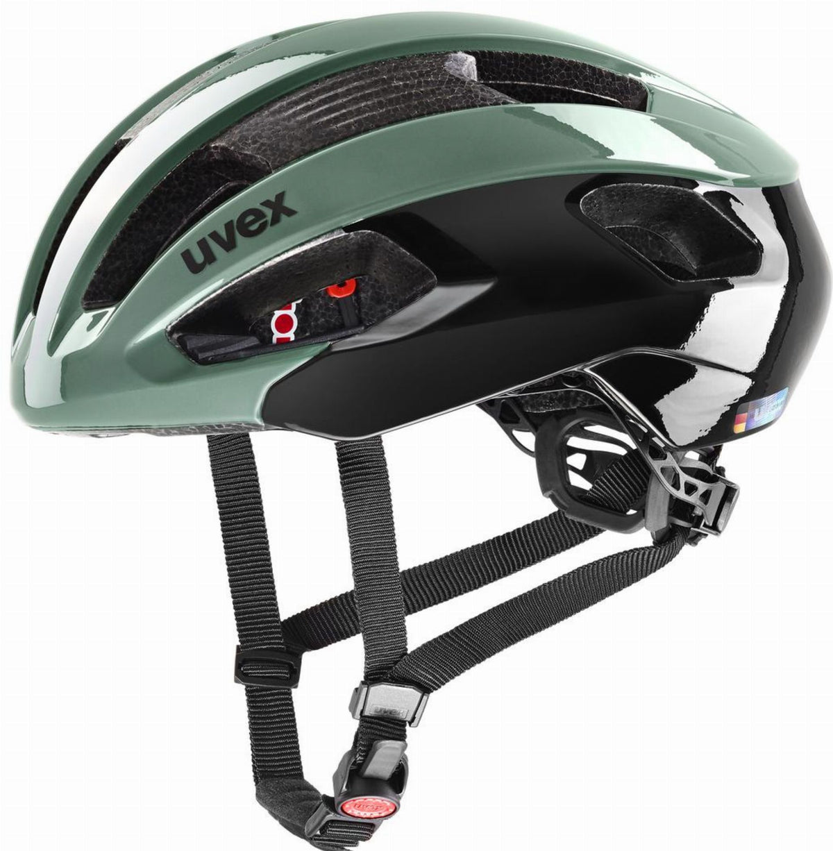 uvex fahrradhelm rennrad Uvex Rise Rennrad-Helm moss green-black – Biketech24