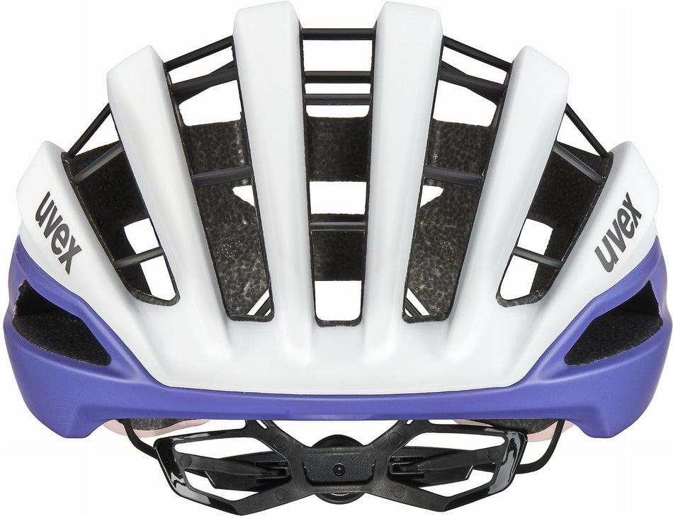 Uvex Surge Aero Mips Rennrad-Helm white-lilac apricot matt