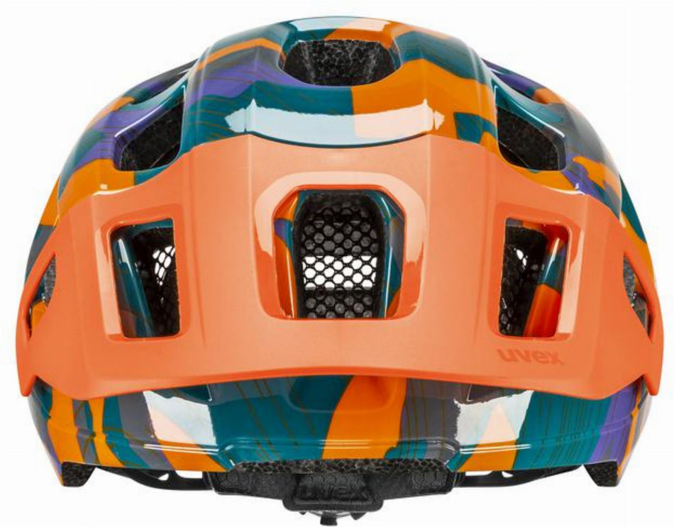Uvex React Jr. Kinder-Helm papaya camo 52-56 cm