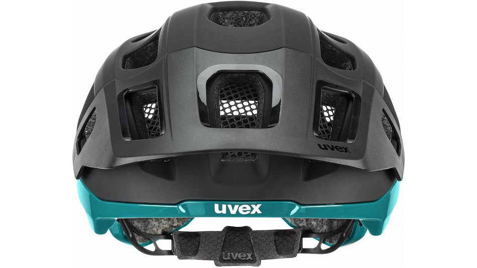 Uvex React MTB-Helm black-teal matt