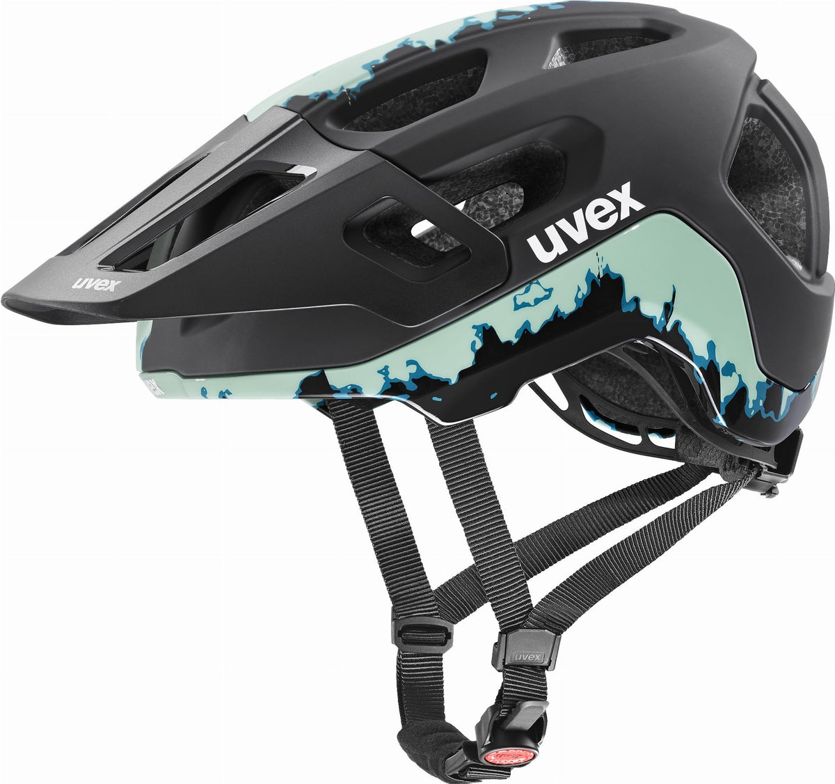 Uvex React MTB-Helm jade-black matt - 52-56 cm