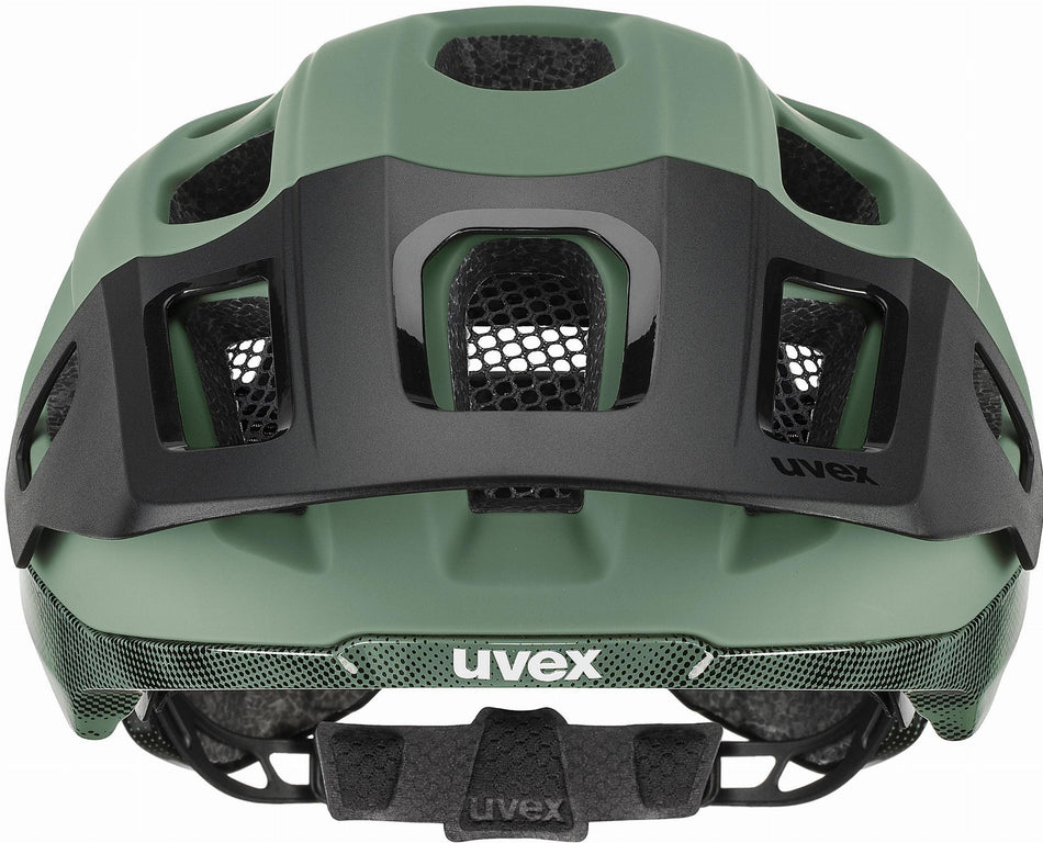 Uvex React Mips MTB-Helm moss green-black matt