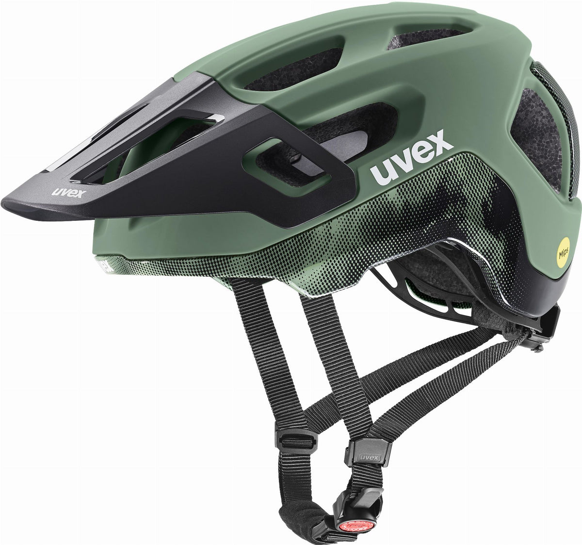 Uvex React Mips MTB-Helm moss green-black matt - 59-61 cm