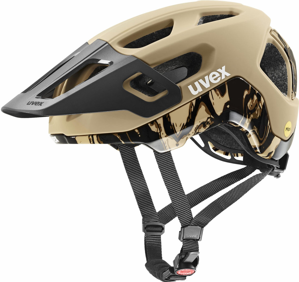 Uvex React Mips MTB-Helm desert-black matt - 52-56 cm