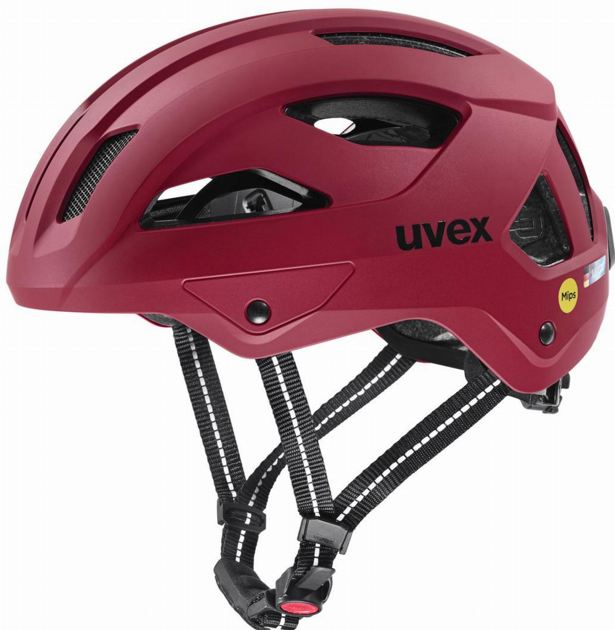 Uvex City Stride Mips Helm ruby red matt - 56-59 cm