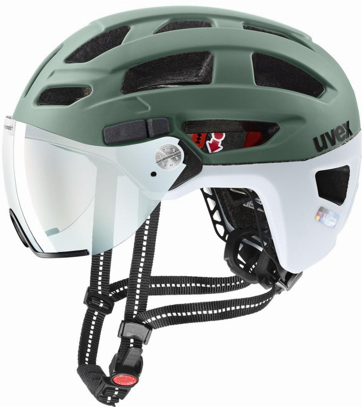 Uvex Finale Visor V Helm moss green-cloud matt - 52-57 cm
