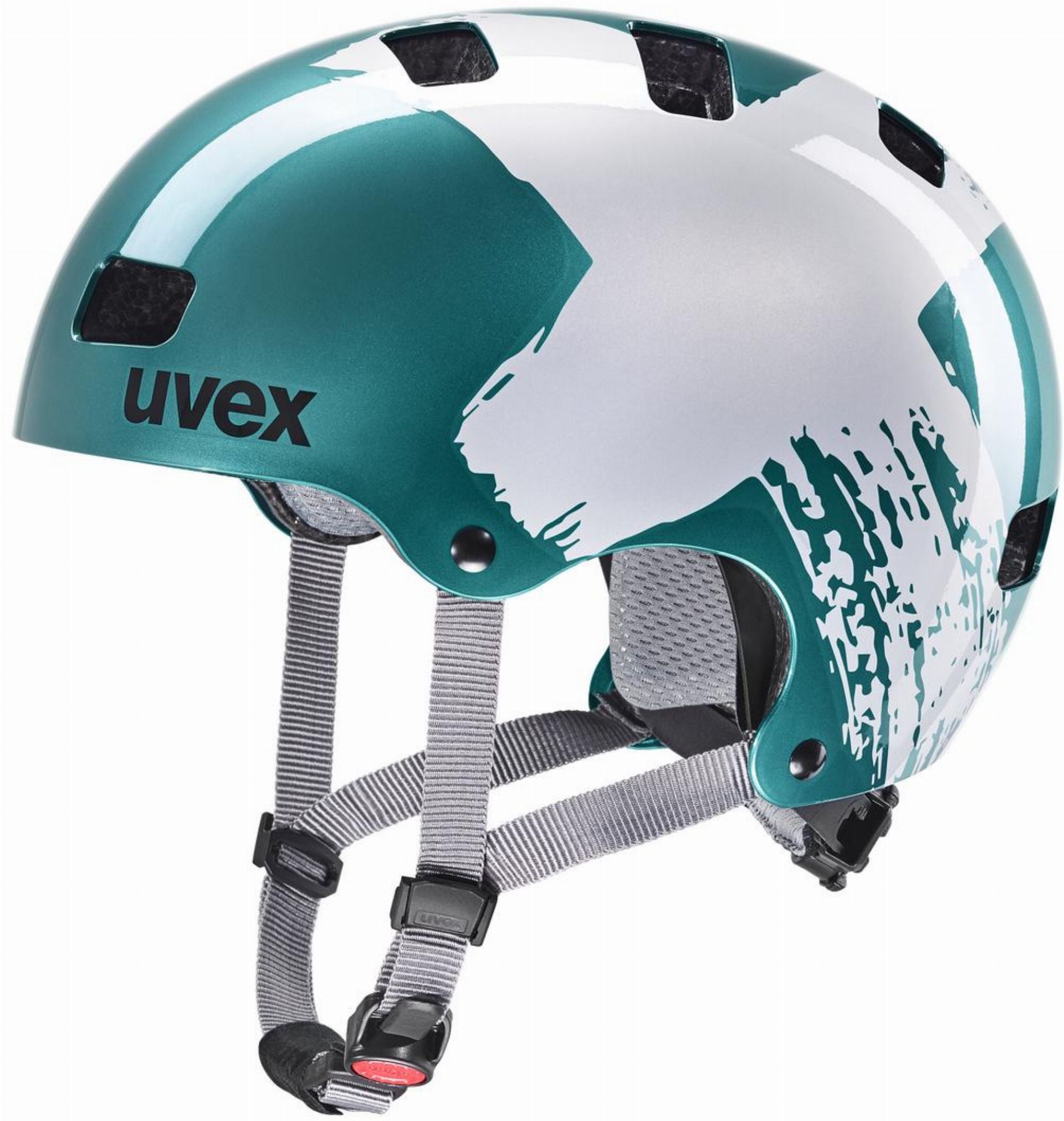 Uvex Kid 3 Kinder-Helm teal-silver - 55-58 cm