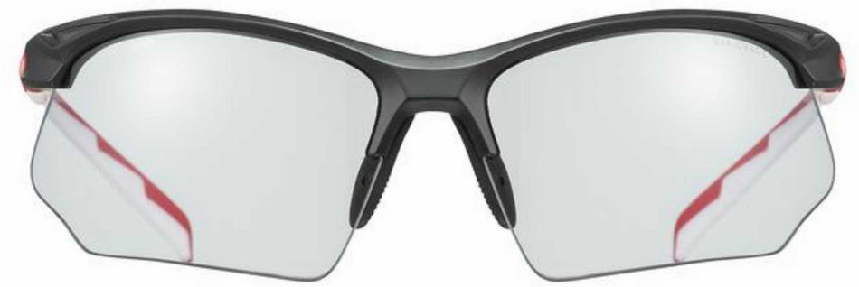 Uvex Sportstyle 802 V Sportbrille black red white/smoke