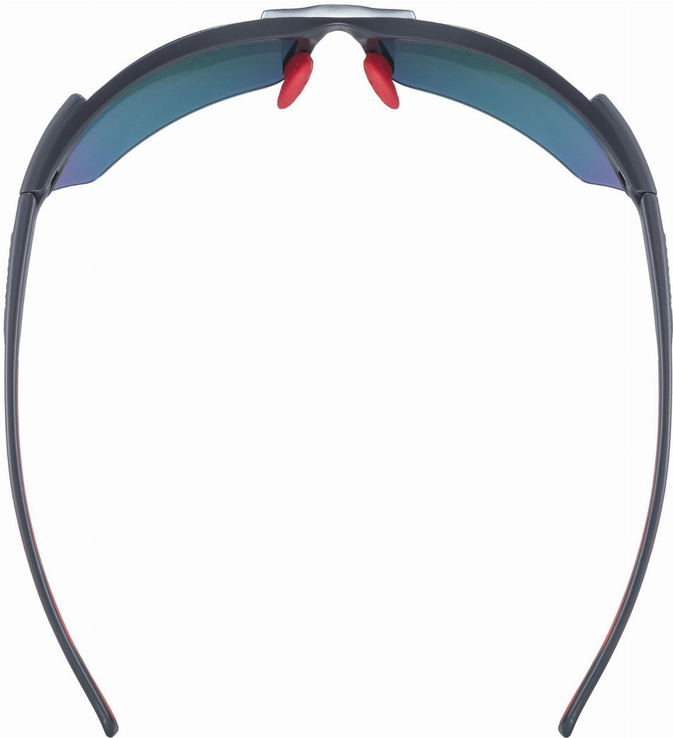 Uvex Sportstyle 114 Sportbrille grey red matt/mirror red