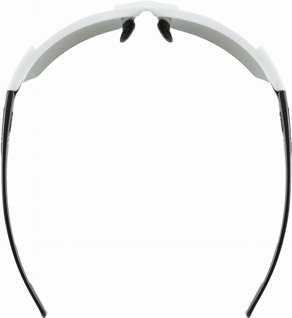 Uvex Sportstyle 114 Sportbrille white-black matt/mirror blue