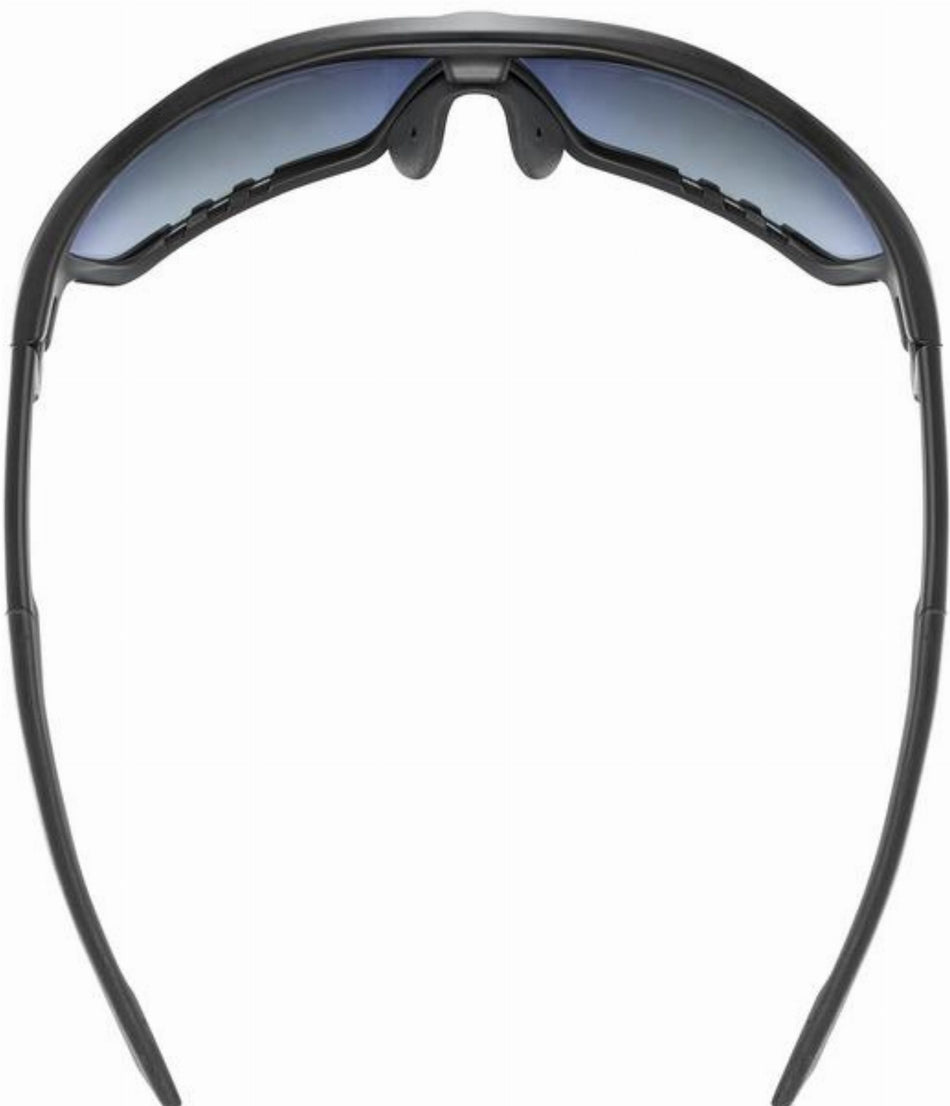 Uvex Sportstyle 706 Sportbrille black matt/mirror blue