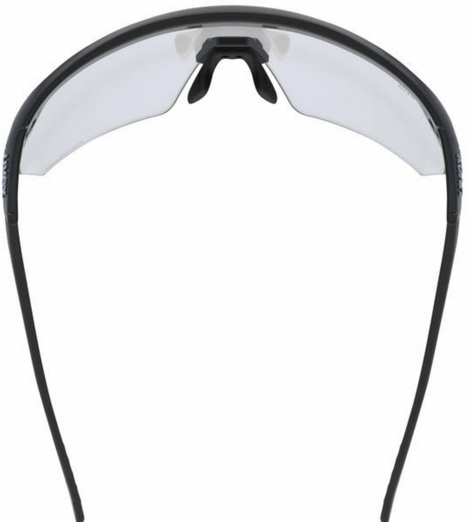Uvex Pace One V Sportbrille black matt/litemirror silver