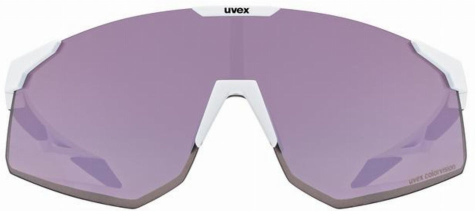 Uvex Pace Perform CV Sportbrille white matt/pushy pink