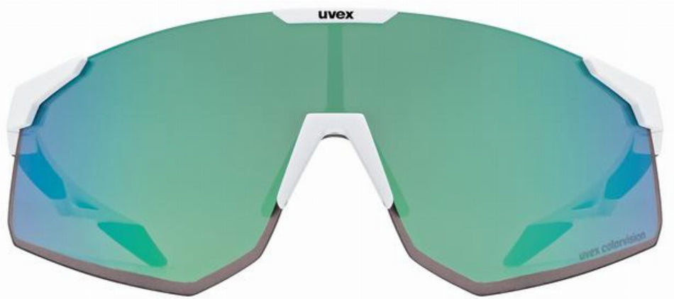 Uvex Pace Perform CV Sportbrille white matt/glossy green
